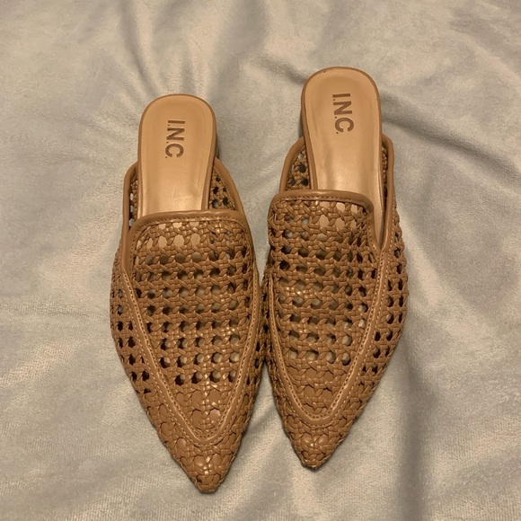 The Jalissa mules from I.N.C. International Concepts® size 10 cane pointed flats - Picture 1 of 5